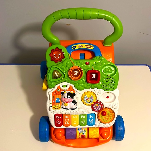 VTech Sit-to-Stand Learning Walker (Frustration Free Packaging) , Orange - Picture 1 of 3